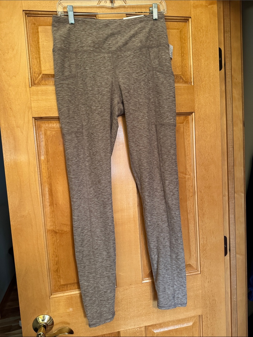 NWT Maurices Heathered Brown Leggings - Medium Long